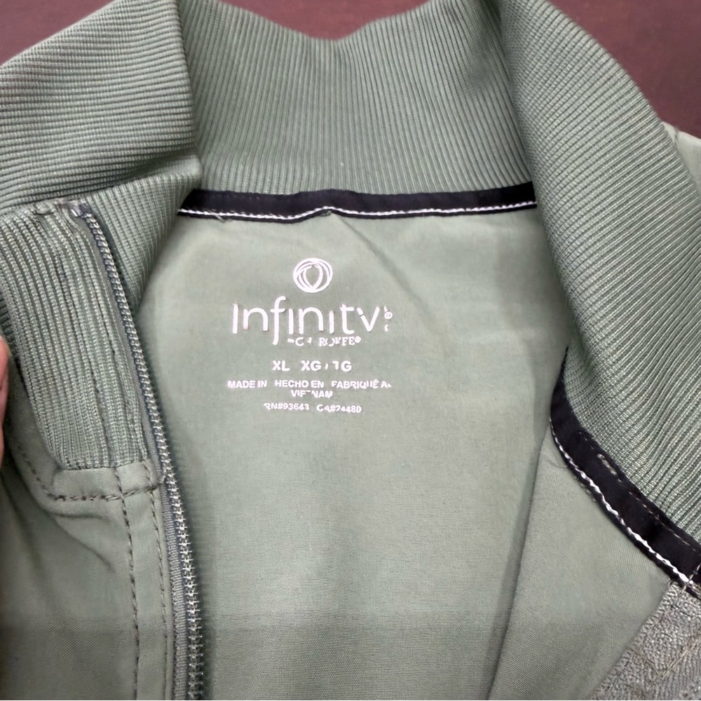 Men's Olive Green Lightweight Zip-Front Shirt Jacket - Picture 8 of 8